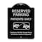 Signmission Designer Series-Reserved Parking Patients Violators Will Be Towed Away At, 24" x 18", BS-1824-9902 A-DES-BS-1824-9902 - alternate 1
